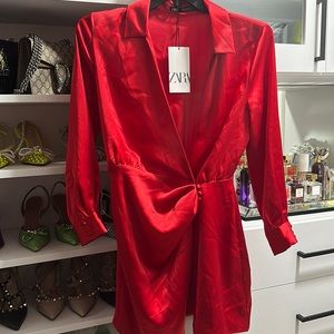 ❤️ Zara red dress size S (brand new)